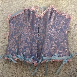 Rapunzel Purple Pink and Blue Corset sz M-L